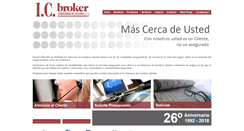 Desktop Screenshot of icbrokerseguros.com
